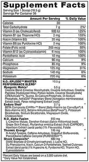 BSN NO XPLODE 3.0 (60 SERV) фото состав